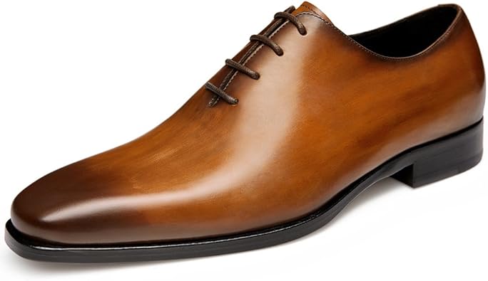 Amazon.com | GIFENNSE Mens Leather Oxford Dress Shoes Black Formal Shoes Brown Dress Shoes Men | Oxfords